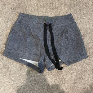 Lululemon Grey Tie Shorts, Cuffed